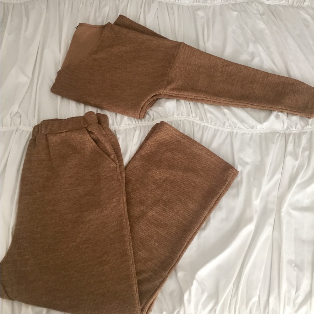 New XXL 2 Piece Wide leg lounge set v neck top
